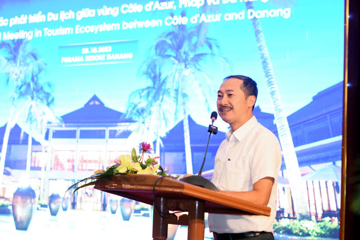 Dr. Cao Tri Dung shares expectations for tourism cooperation between the two regions (IMTECAD 2023).